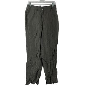 Women's Gelco Gray Linen Pants U.S. Size 8 Regular Preowned EU 38